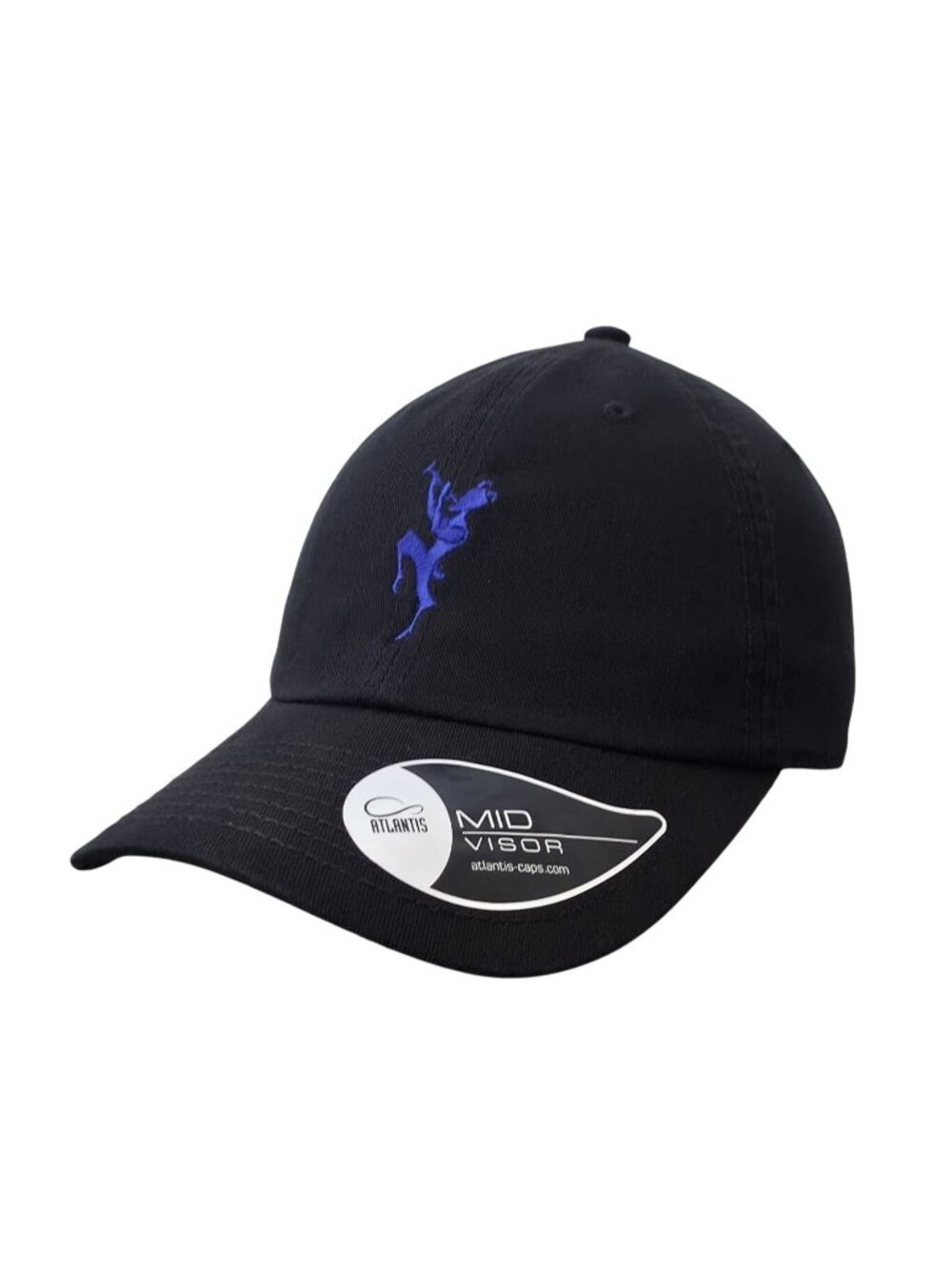 Chateau Marmont Hotel x Atlantis Black Mid Visor Adjustable Strap Dad Hat Cap